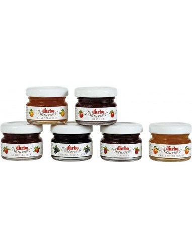 Darbo Naturrein Assorted Jams - Pack of 60 28gr glass jars - Honey and Nutella Jams