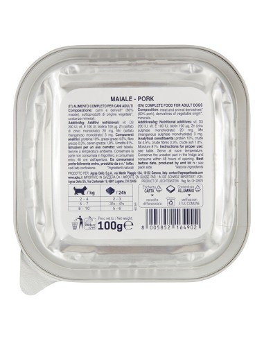 ADoC Day by Day Dog Cane Paté MIX MONOPROTEIN con Manzo Maiale e Pollo - 24 Vaschette da 100gr