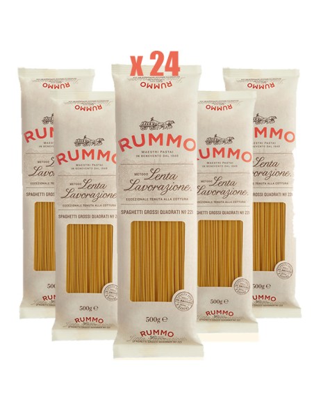 Pasta RUMMO Spaghetti Grossi Quadrati n° 221 - 24 Confezioni da 500gr
