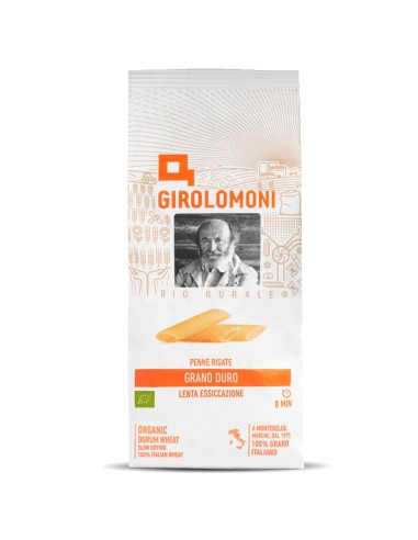 Pasta GIROLOMONI Penne Rigate Bio di Grano Duro - 12 confezioni da 500gr