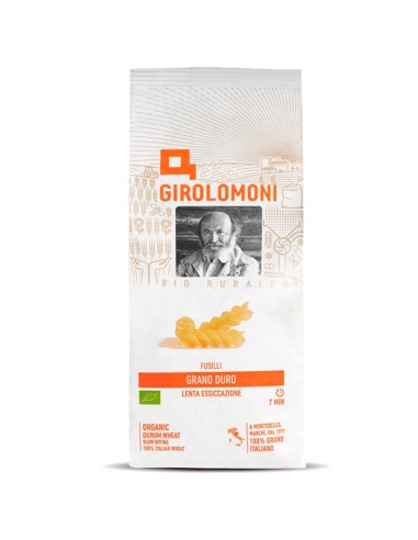 GIROLOMONI Pasta Fusilli Bio di Grano Duro - 12 packages of 500gr
