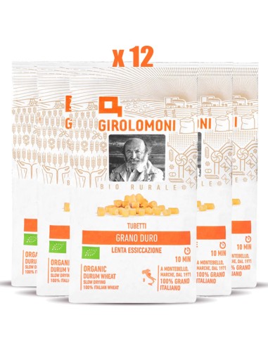 GIROLOMONI Pasta Tubetti Bio di Grano...