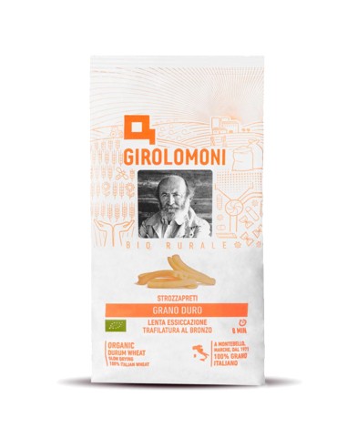 GIROLOMONI Nudeln GIROLOMONI Strozzapreti Bio di Grano Duro - 12 Packungen à 500gr