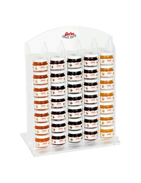 Espositore Vuoto Per Marmellata Darbo Linea Trasparente Per 65 Monoporzioni da 25gr o 35 Minivasetti da 28gr