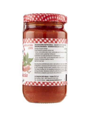 Le Conserve Della Nonna - Ragu Assado com Presunto e Salsicha - Jarra 190gr - Molhos e Temperos