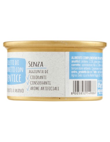 Adoc Cibo Umido per Gatti Adulti con Ingredienti Naturali MIX MARE - 24 lattine da 85gr