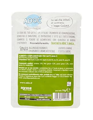 ADoC Dog Dog Chicken mit Kürbis und Karotten - 20 Beutel à 100gr - Tiernahrung