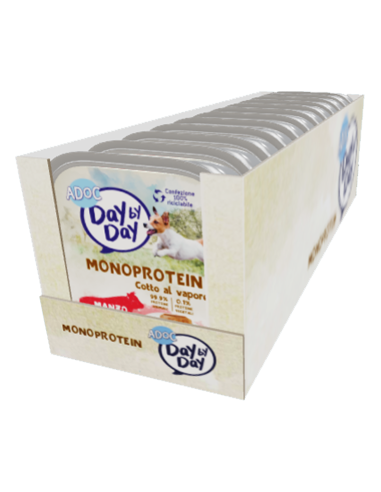 ADoC Day by Day Dog Paté Monoprotein with Beef - Boîte de 12 pots de 100gr - Petfood