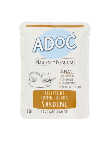 ADoC MIX ORATA SARDINA Cat Gatto - 20 Buste da 70gr