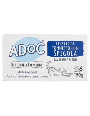 ADoC Cat MP Cat Thunfisch mit Wolfsbarsch - 8 Boxen mit 6 50gr Dosen - Tiernahrung