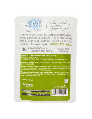 ADoC Cat Cat Chicken with Livers - 20 Sachets of 70gr - Pet Food