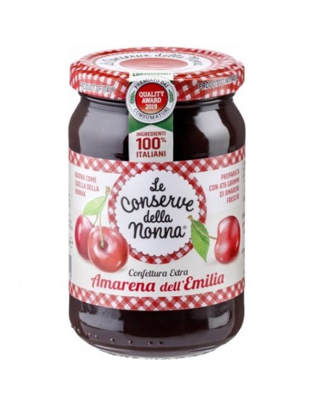 Le Conserve Della Nonna - Geléia Extra de Cereja Preta - Jarra 340gr - Molhos e Especiarias