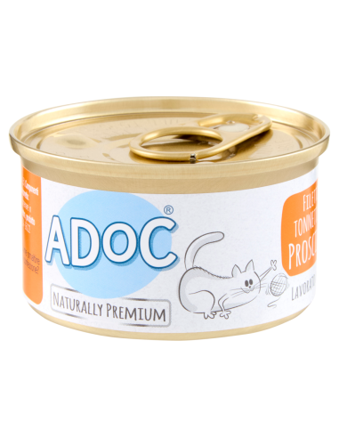 ADoC Cat Cat Atún con Jamón - 24 Latas de 85gr - Alimento para mascotas