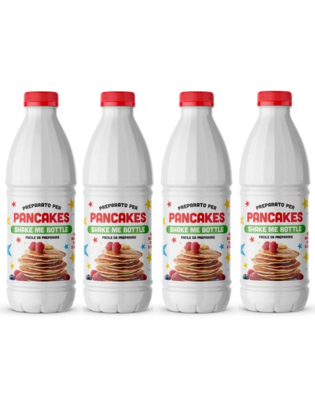 Preparato per PANCAKES - Shake Me Bottle - Confezione da 4 Bottiglie - Zazzaretta