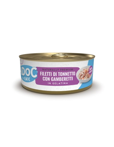 ADoC Cat Gatto MP Tonnetto con Gamberetti - 8 Box da 6 Lattine da 50gr - Alimenti per Animali
