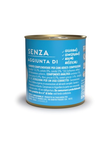 ADoC Dog Cane Tonnetto con Patatas y Zanahorias - 16 Latas de 285gr - Alimento para Mascotas