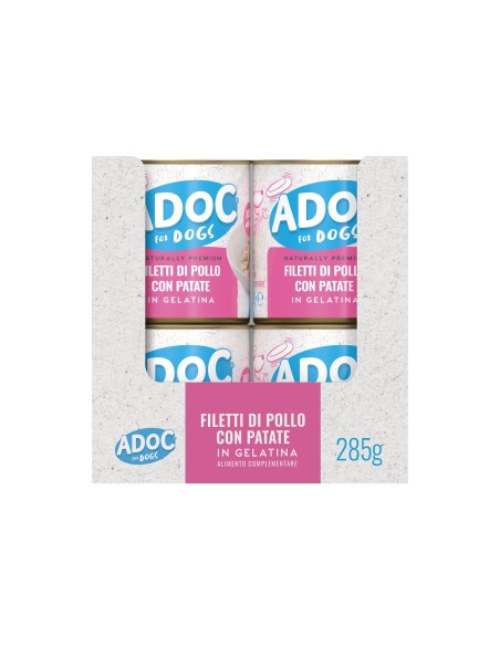 ADoC Dog Dog Chicken with Potatoes - 16 Tins of 285gr - Pet Food