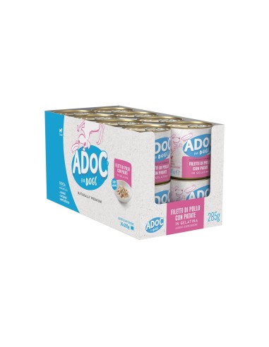 ADoC Dog Dog Chicken with Potatoes - 16 Tins of 285gr - Pet Food