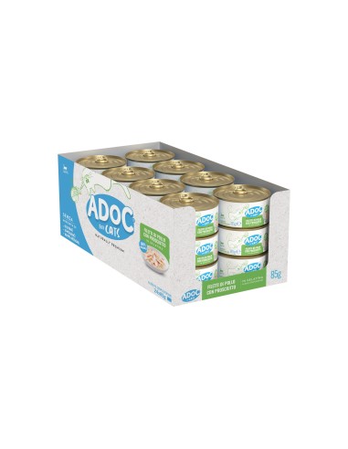 ADoC Cat Cat Chicken with Ham - 24 Tins of 85gr - Pet Food