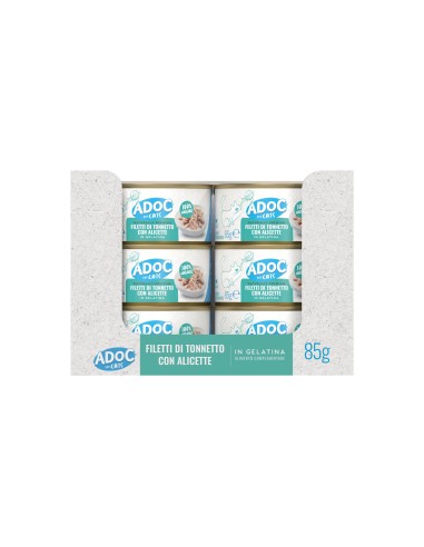 ADoC Cat Cat Atún con Anchoas - 24 Latas de 85gr - Alimento para mascotas