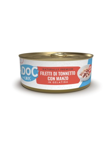 ADoC Cat Cat MP Atún con Ternera - 8 Cajas de 6 Latas de 50gr - Alimento para Mascotas
