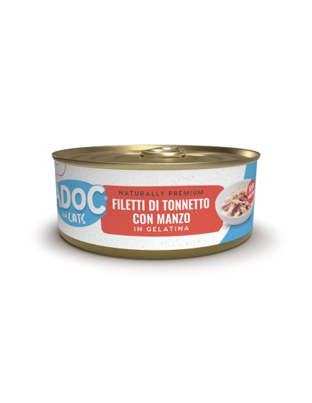 ADoC Cat Cat MP Atún con Ternera - 8 Cajas de 6 Latas de 50gr - Alimento para Mascotas