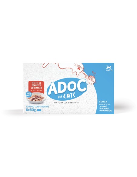 ADoC Cat Cat MP Atún con Ternera - 8 Cajas de 6 Latas de 50gr - Alimento para Mascotas