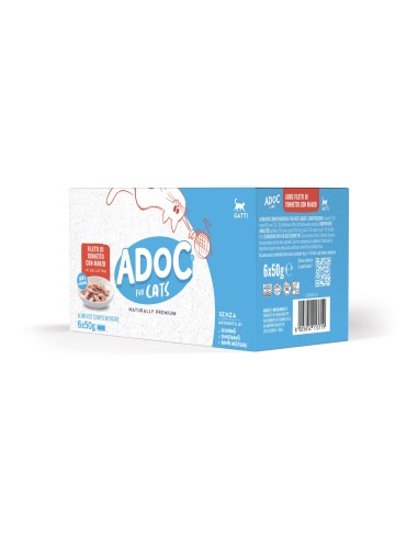 ADoC Cat Cat MP Atún con Ternera - 8 Cajas de 6 Latas de 50gr - Alimento para Mascotas