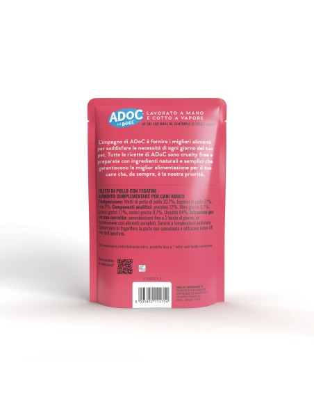 ADoC Dog Dog Chicken with Livers - 20 Beutel à 100gr - Tiernahrung
