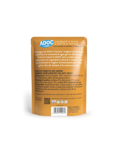 ADoC Cat Cat Atún con Sardinas - 20 Sobres de 70gr - Alimento para mascotas