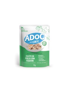 ADoC Cat Cat Frango com Fígados - 20 Sachês de 70gr - Ração para Animais de Estimação