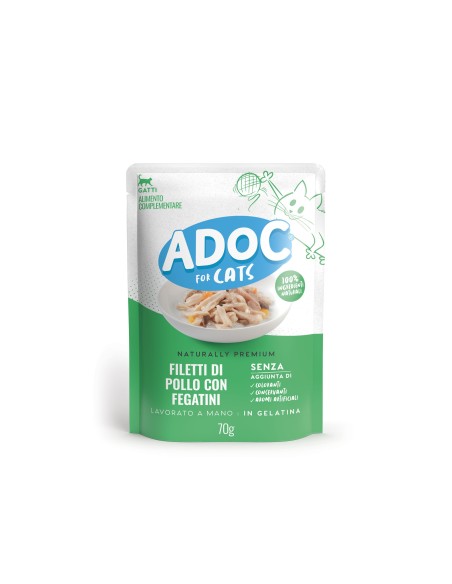 ADoC Gato Gato Pollo con Hígados - 20 Sobres de 70gr - Alimento para Mascotas