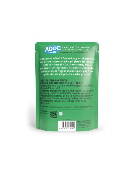 ADoC Cat Cat Chicken with Livers - 20 Sachets of 70gr - Pet Food