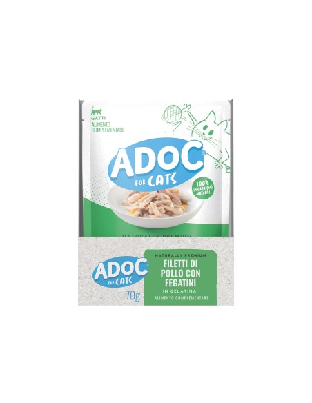 ADoC Gato Gato Pollo con Hígados - 20 Sobres de 70gr - Alimento para Mascotas