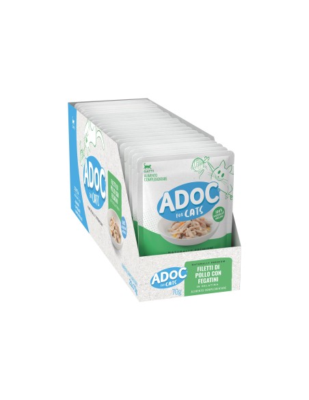 ADoC Gato Gato Pollo con Hígados - 20 Sobres de 70gr - Alimento para Mascotas