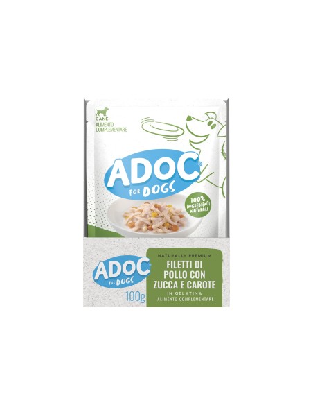 ADoC Dog Dog Chicken with Pumpkin and Carrots - 20 Sachets of 100gr - Pet Food