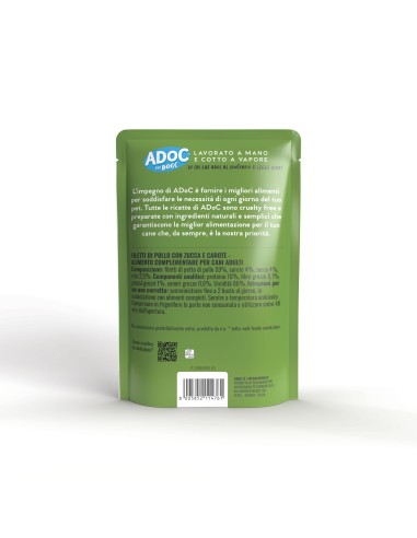 ADoC Dog Dog Chicken with Pumpkin and Carrots - 20 Sachets of 100gr - Pet Food