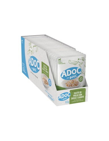 ADoC Dog Dog Chicken with Pumpkin and Carrots - 20 Sachets of 100gr - Pet Food