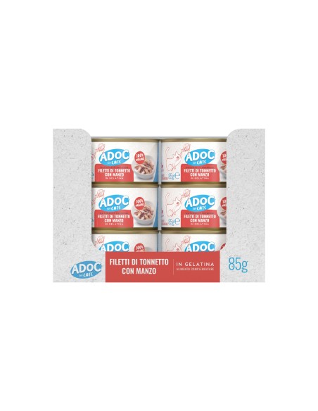 Dreesy by ADoC Cat Cat Atún con Ternera - 24 Latas de 85gr - Alimento para mascotas