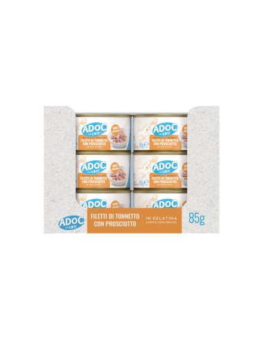 ADoC Cat Cat Atún con Jamón - 24 Latas de 85gr - Alimento para mascotas