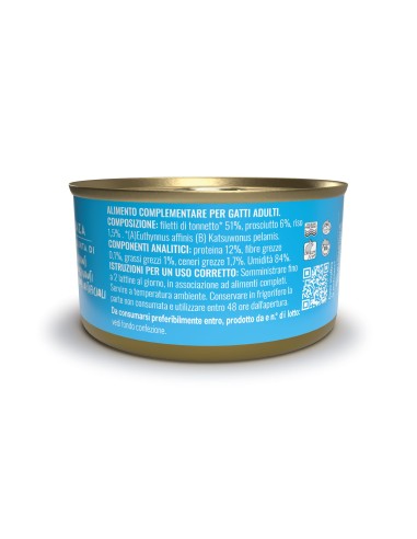 ADoC Cat Cat Atún con Jamón - 24 Latas de 85gr - Alimento para mascotas