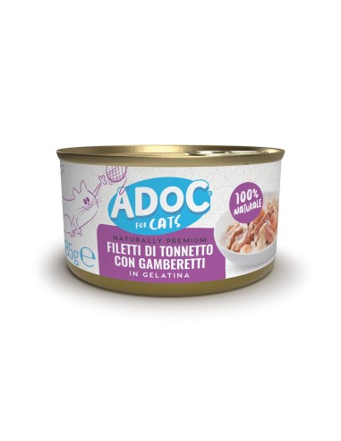 ADoC Cat Cat Atún con Camarones - 24 Latas de 85gr - Alimento para mascotas