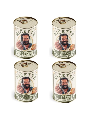 Ricette di Bud Spencer - Zuppa di Fagioli - 4 Lattine da 400 gr