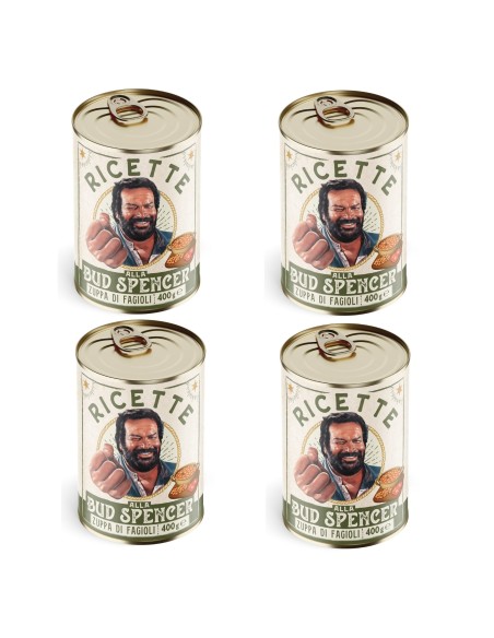 Ricette di Bud Spencer - Zuppa di Fagioli - 4 Lattine da 400 gr