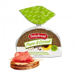 Pane 4 Cereali DailyBread - 8 Fette 500gr - Pane Confezionato