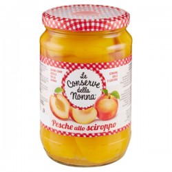 Le Conserve Della Nonna - Confettura Extra di Pesche - Barattolo da 340gr - Salse e Spezie