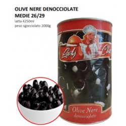 Olive Nere denocciolate Lady Chef La Bella Contadina - Latta da 4250 ml - Olive