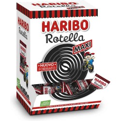 Haribo Maxi Rotella alla Liquirizia - Confezione da 200 x 13gr - Caramelle e Chewing Gum