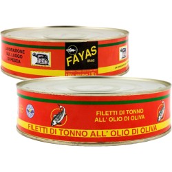 Filetti di Tonno delle Azzorre all'Olio di Oliva Fayas - Latta 1,8Kg