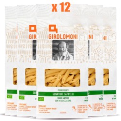 Pasta GIROLOMONI Penne Rigate Senatore Cappelli Bio - 12 confezioni da 500gr
